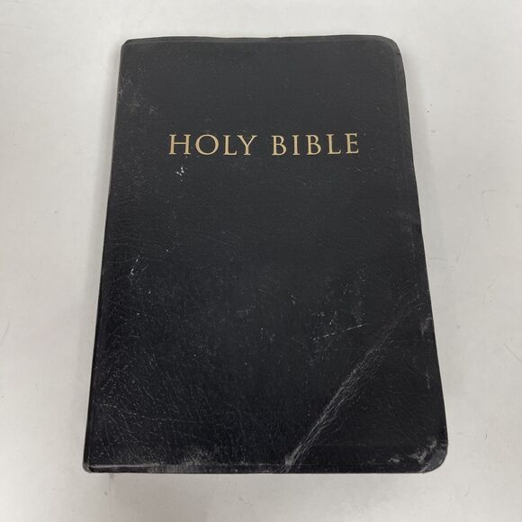 Holy Bible King James Version Reference Black Large Print Zondervan - Picture 1 of 10